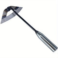 All Steel Hardened Hollow Hoe Hand Weeding Rake Garden Cultivator Tool Durable