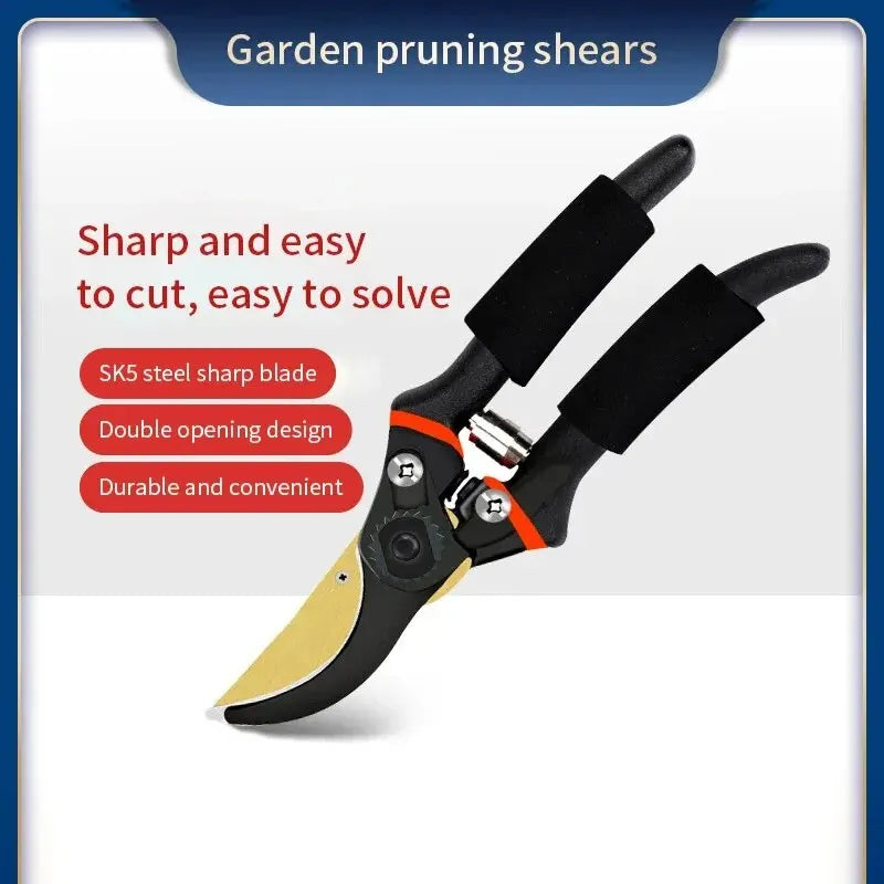 10 Inch Garden Pruning Shears SK5 Steel Branch Cutter Eagle Beak Design