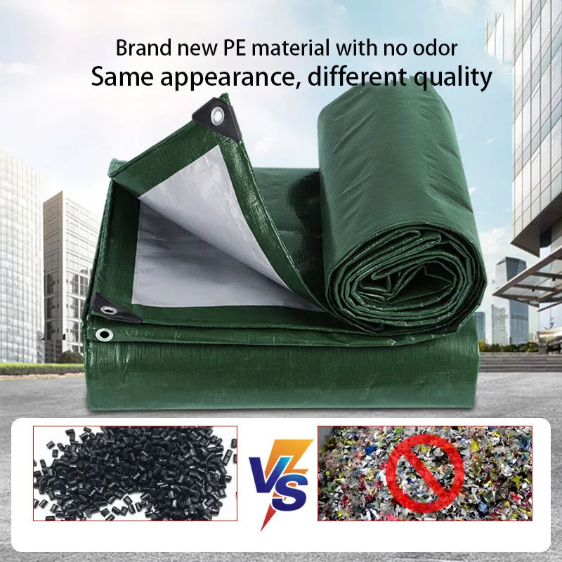 3m x 4m Waterproof Heavy Duty Tarpaulin UV Resistant Rain Cover Sun Shade Tarp for Garden Camping and Outdoor Use
