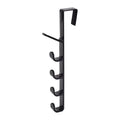 Behind Door Hook Hanger Over Door Storage Rack Coat Holder Black