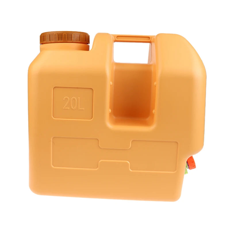 20L Portable Water Storage Tank with Spigot Soap Dispenser and Carry Handle for Camping