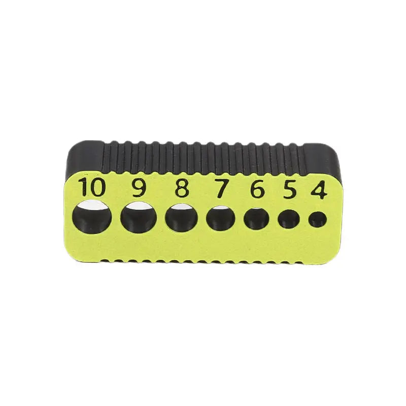 Drill Guide Block Yellow for 4mm to 10mm Holes Precision Drilling Jig Tool for Woodworking and DIY Projects