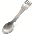 Stainless Steel 5 in 1 Silver Camping Spork with Bottle and Can Opener Outdoor Tableware