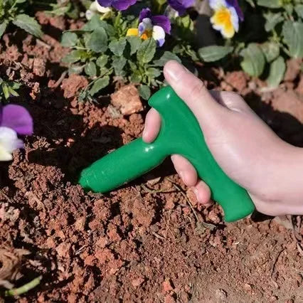 Garden Seed Sower and Hole Puncher Planting Tool Set with Precision Seed Dispenser and Depth Scale