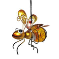 Solar Hanging Bug Light Metal Insect Garden Decor Lamp Outdoor Decorative Light