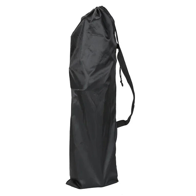 Portable Folding Camping Chair Black Lightweight Outdoor Chair with Storage Pocket and Carry Bag