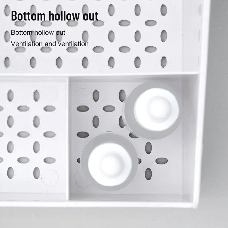 1 Piece White Drawer Makeup Storage Box Desktop Organizer for Cosmetics Skincare