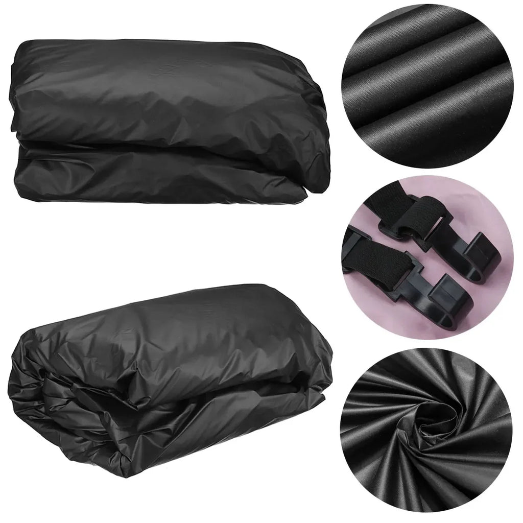 Portable 5 x 3m RV Roof Cover Waterproof Oxford Cloth Motorhome Roof Protector for Sun Rain Dust and Snow