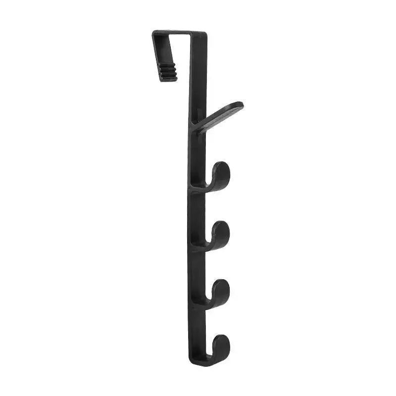 Behind Door Hook Hanger Over Door Storage Rack Coat Holder Black
