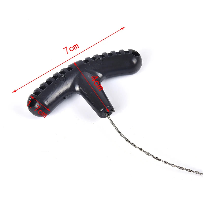 Portable Steel Wire Saw with Handles Outdoor Survival Cutting Tool for Camping Hiking