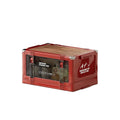 Foldable Small Red Camping Storage Box with Wooden Lid Stackable Car Trunk Organizer