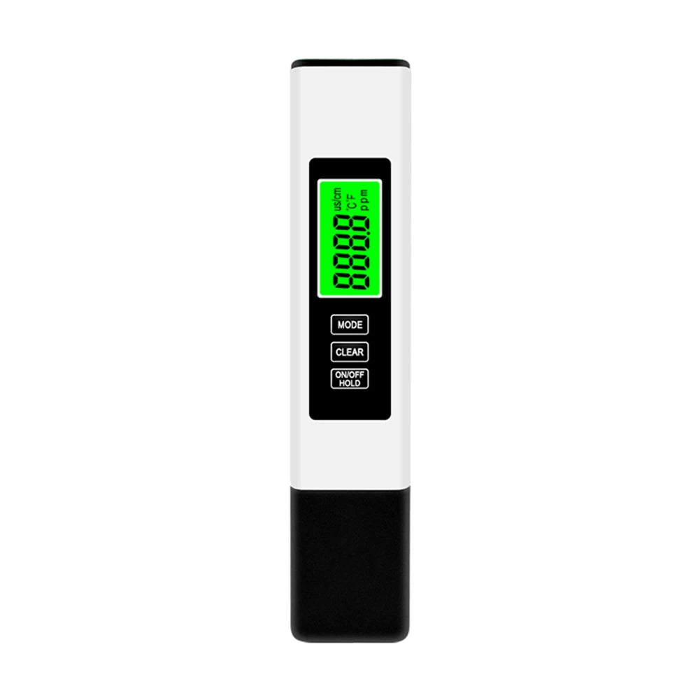 4 in 1 Digital Water Tester White TDS EC Temperature Meter with LCD