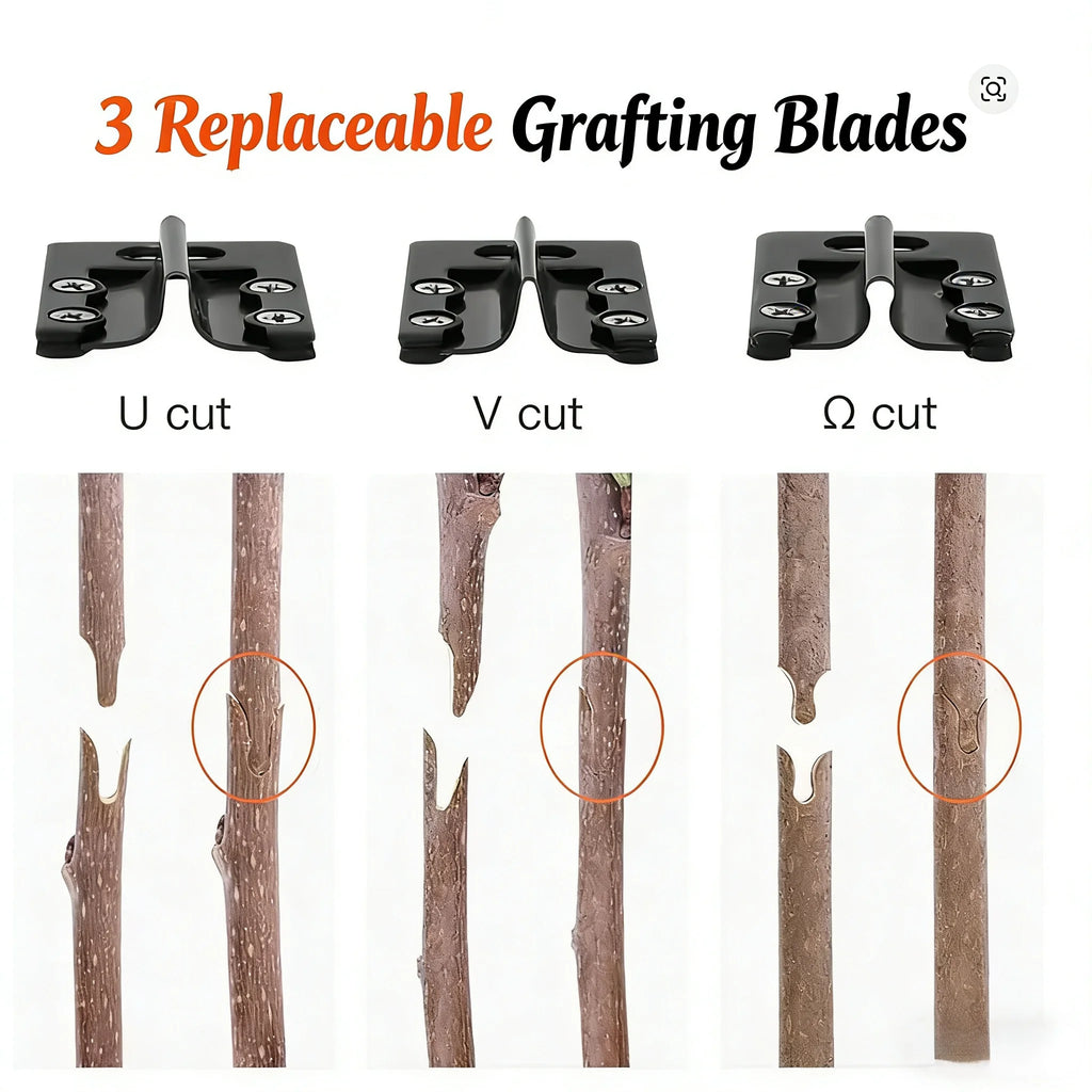Grafting Pruner Tool Metal Branch Cutter with Grafting Knife and Film for Garden Tree Plant Pruning