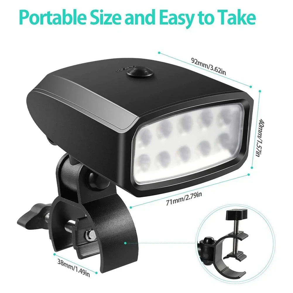BBQ Grill Light Portable LED Clamp Light 360 Rotatable Outdoor Cooking Light