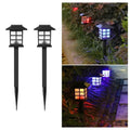 2 Pack Solar Pathway Lights Outdoor Waterproof Garden Yard LED Lighting RGB Light