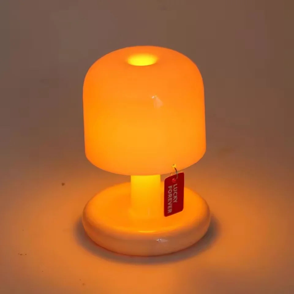 Rechargeable Sunset Night Light Warm White Table Lamp with Touch Control for Bedroom and Desk