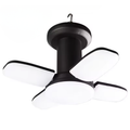 4-Leaf Solar USB Rechargeable LED Camping Lantern with Folding Panels and Hanging Hook