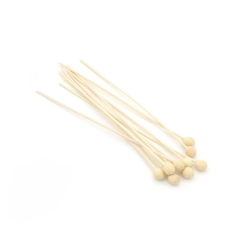 5 Piece Wooden Bead Diffuser Sticks 2x8x220mm Reed Sticks Home Fragrance Decor