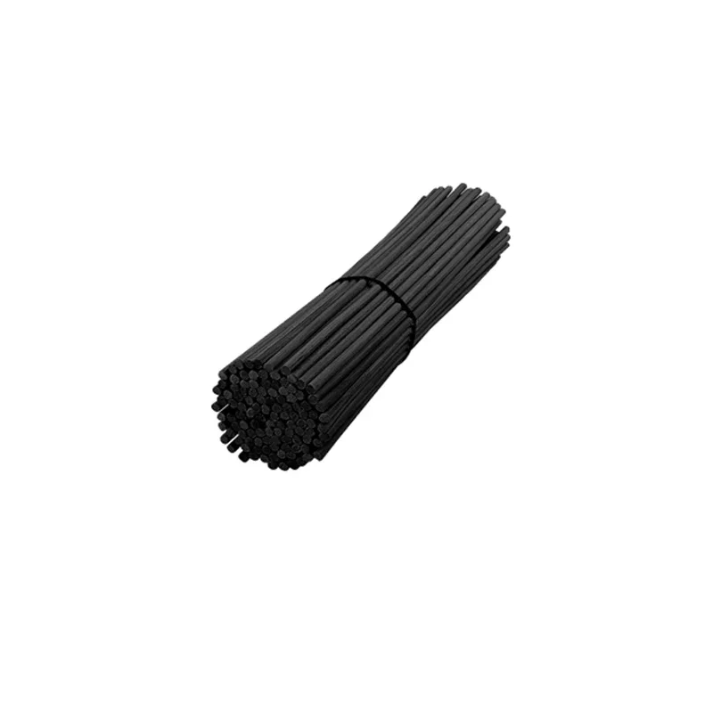 50 Piece Black Fiber Reed Sticks 3x300mm Diffuser Replacement Sticks Home Fragrance