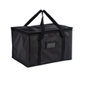 70L Insulated Food Delivery Bag Portable Thermal Cooler Carrier with Zipper Black