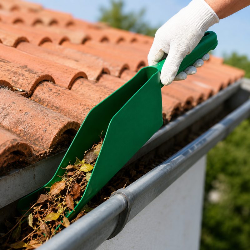 Gutter Cleaning Scoop Leaf and Debris Removal Tool for Roof Gutters Garden Maintenance